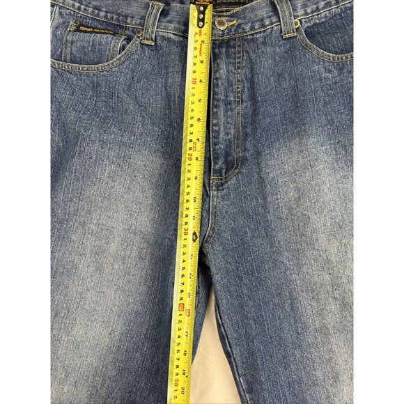 PNB NATION Jeans Men’s Size 38 X 34 Hip Hop Baggy Wide Leg Y2K VTG Blue - Picture 7 of 14